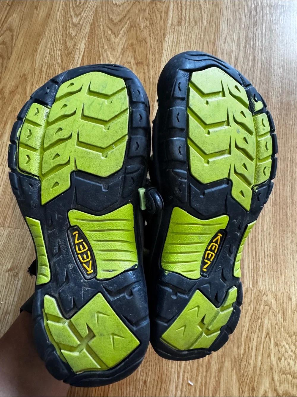 Keen Kids Black and Lime Sport Sandals